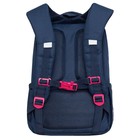 Рюкзак школьный, 39 х 26 х 17 см, Grizzly, эргономичная спинка, синий - Фото 2
