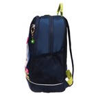 Рюкзак школьный, 38 х 28 х 18 см, Grizzly 363, эргономичная спинка, тёмно-синий RG-363-3_1 - Фото 4