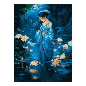 Картина по номерам «Цветение лотоса», на картоне, 28,5 × 38 см