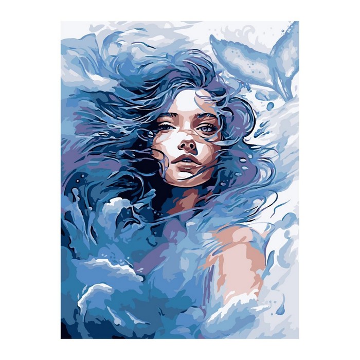 Картина по номерам «Стихия воды», на картоне 28,5 × 38 см - Фото 1