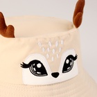 Панама детская «Олененок», с рожками р-р 48-50 - фото 23956806