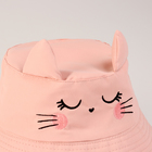 Панама детская для девочки «Котик», с ушками, р-р 48-50 - фото 23956817
