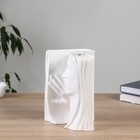Ваза керамика настольная "Валентайн" одиночка, 19 см, белый - Фото 4