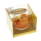 Сувенир цыпа с яйцом в бантике в корзинке с цветком - Фото 2