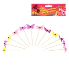 Шпажки для канапе Гавайские "Оксалис" 15 см, набор 12 шт., цвета МИКС - Фото 1