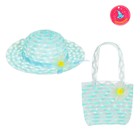 Детский набор: сумка, панама, р-р. 50-52, 16х20 см, цвет голубой - Фото 4