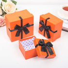 Набор коробок 3 в 1 "Настроение", оранжевый, 13 х 13 х 7,5 - 9 х 9 х 5,5 см - Фото 2