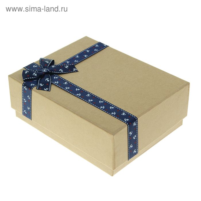 Коробка подарочная крафт "Якорь" - Фото 1