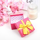 Коробка подарочная "Важный день", розовый, 9 х 9 х 5,5 см - Фото 2