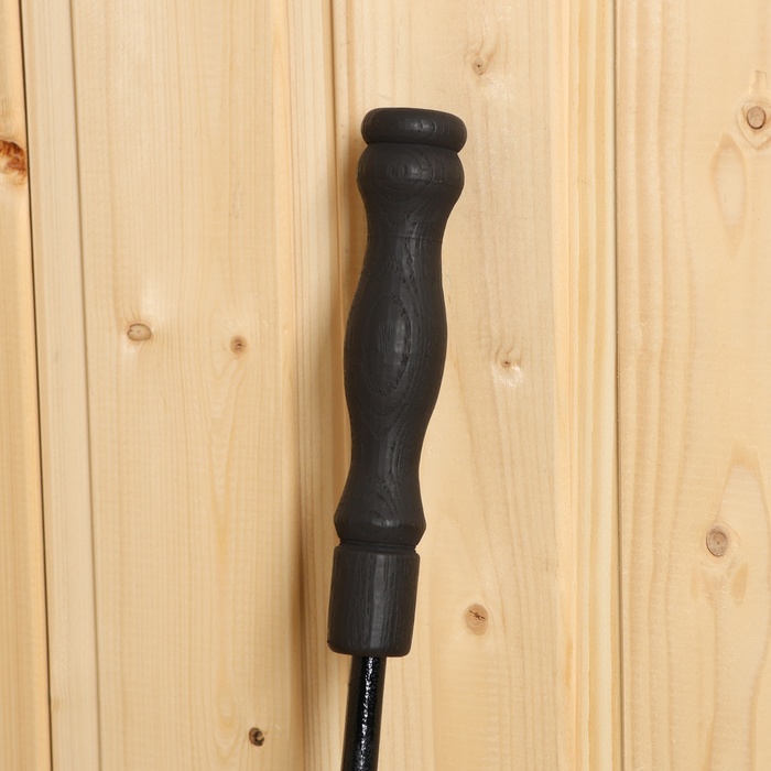 Набор каминный (совок, кочерга, щетка) деревянные ручки цвет черный 730*200*200