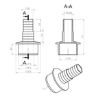 Адаптер для подключения слива бытовой техники ORIO А-4140, d=20/22×40 мм - фото 24430510