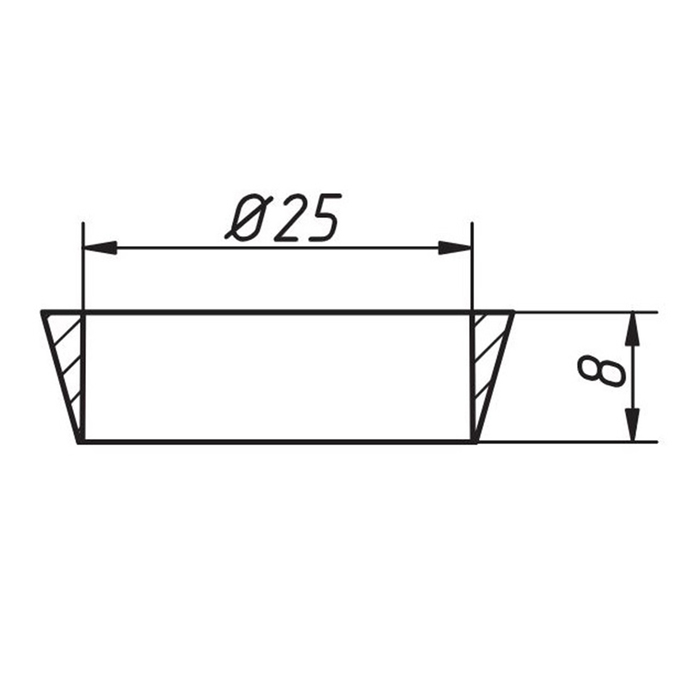 Прокладка ORIO П-2025, d=25 мм, коническая, ПВХ, 20 шт - фото 18590812