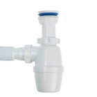 Сифон для раковины ORIO А-72059, с пластиковым выпуском 1 1/2"х40 мм, с гофрой 40х40/50 мм - фото 23965299