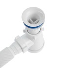 Сифон для раковины ORIO АВ-71059, пластиковый выпуск, 1 1/4"х40 мм, с гофрой 40х40/50 мм 10424694