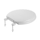 Сиденье для унитаза ORIO ЛЮКС КР3-1, в виде ракушки, белое - фото 24430555