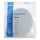 Сиденье для унитаза ORIO ЛЮКС КР3-1, в виде ракушки, белое - фото 24430557