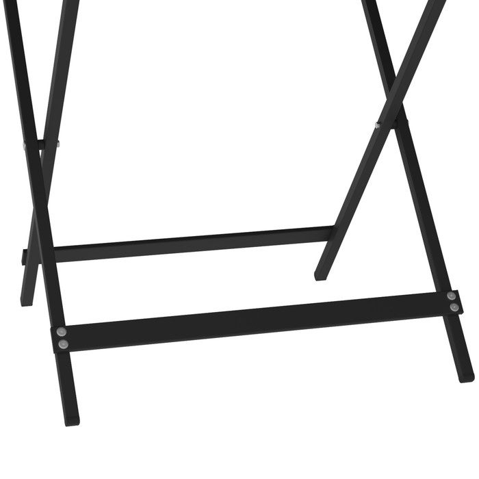 Стол складной «Лаундж квадро», 910×910×750 мм, ДПК серый / каркас металл чёрный матовый - фото 1909615903