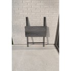 Стол складной «Лаундж лайт», 605×605×750 мм, ДПК серый / каркас металл чёрный матовый - Фото 2