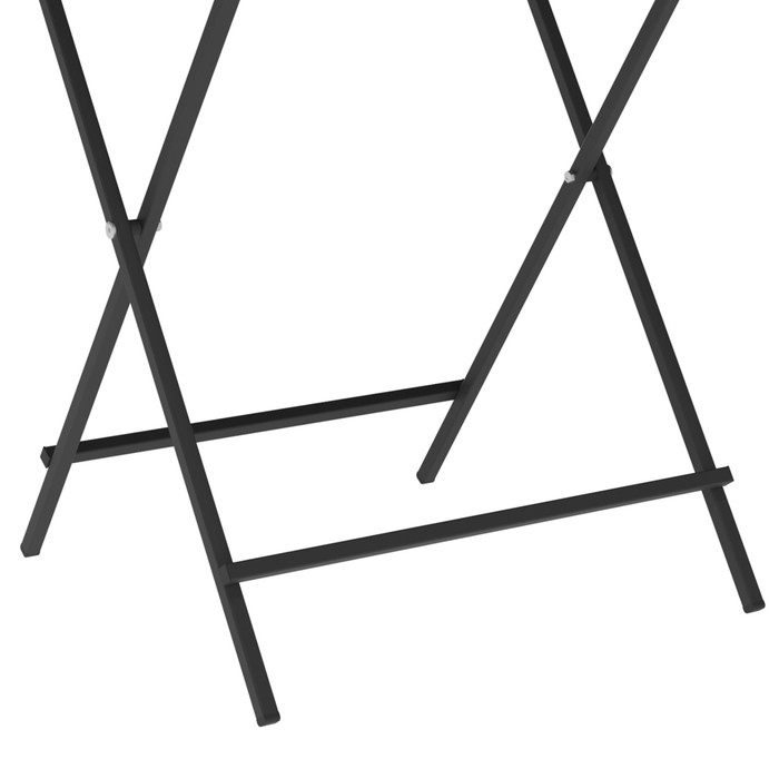 Стол складной «Лаундж лайт», 605×605×750 мм, ДПК серый / каркас металл чёрный матовый - фото 1909615909