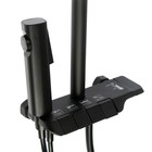 УЦЕНКА Душевая система ZEIN Z3684, верхняя и ручная лейка, ПВХ шланг, гигиен. набор, черн. - Фото 6
