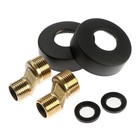 УЦЕНКА Душевая система ZEIN Z3684, верхняя и ручная лейка, ПВХ шланг, гигиен. набор, черн. - Фото 8