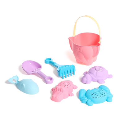 Набор игрушек для песочницы «Африка», 7 предметов: ведро, 4 формочки, лопатка, грабли, МИКС