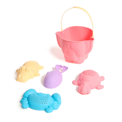 Набор игрушек для песочницы «Африка», 5 предметов: ведро, 4 формочки, МИКС