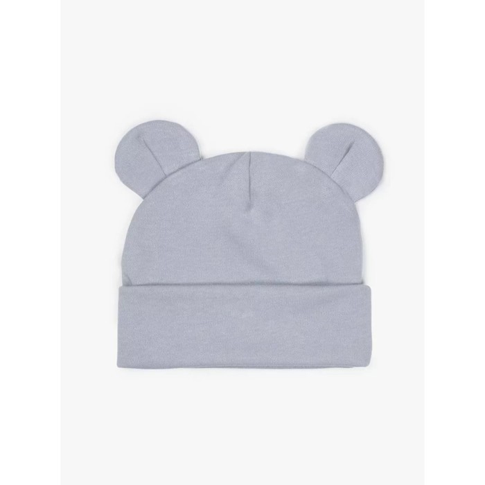 

Шапочка детская Amarobaby Nature Essence Bear, размер 40-42, цвет серый