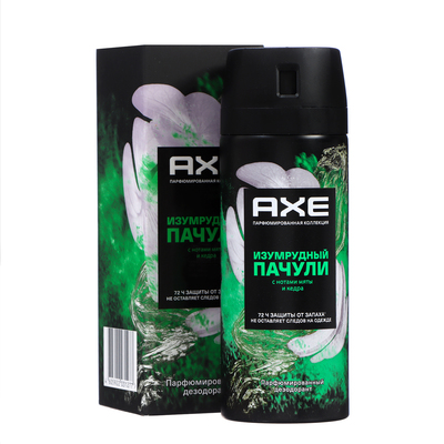 Дезодорант для мужчин AXE изумрудный пачули с нотами мяты и кедра,150мл