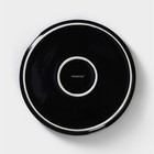 УЦЕНКА Набор посуды на 2 персоны Magistro La palla, фарфор, 7 предметов: тарелка d=23 см, 2 тарелки d=23,2 см, 2 тарелки 1000 мл, 2 салатника 1000 мл, чёрный - Фото 4