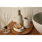 УЦЕНКА Набор аксессуаров для ванной комнаты SAVANNA «Бэкки», 3 предмета (мыльница, дозатор для мыла 400 мл, стакан), керамика, цвет белый - Фото 10