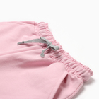 Костюм детский для девочки (футболка,шорты), цвет розовый, рост 122 - Фото 4