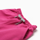 Костюм детский для девочки (футболка,шорты), цвет фуксия, рост 98 - Фото 4