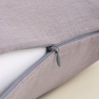 Декоративная наволочка SL Home Linen 40*40 см,  цв. серый, 100%лён - фото 25453023 Декоративная наволочка SL Home Linen 40*40 см,  цв. серый, 100%лён - фото 25453023