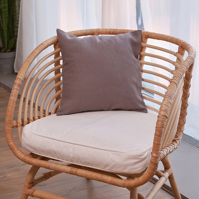 

Декоративная наволочка SL Home Linen 40*40 см, цв. серый, 100%лён