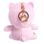 Мягкая игрушка «Котик», в фиолетовом капюшоне», 12 см - Фото 3