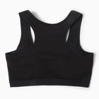 Топ для девочки, цвет черный, рост 134-140 (7-8) - фото 24019015