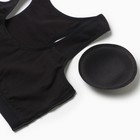 Топ для девочки, цвет черный, рост 140-146 (9-10) - фото 24401147