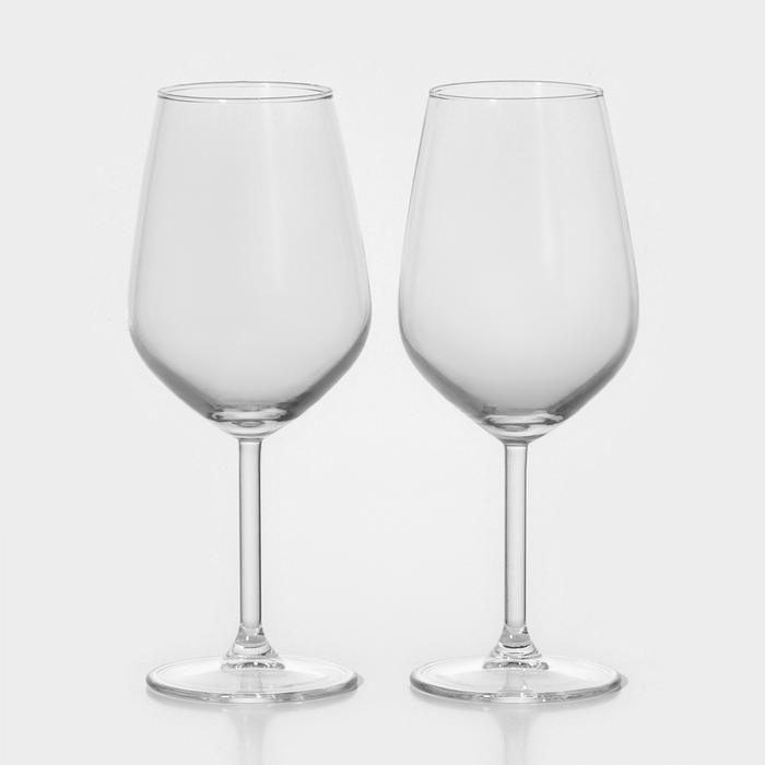 Набор стеклянных бокалов для вина «Аллегра», 490 мл, 2 шт - Фото 1