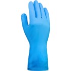 Перчатки DOG LH040 латексные хозяйственные с х/б напылением синие размер 7(S) - Фото 2