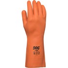 Перчатки DOG L083 латексные химически стойкие с хб напылением размер 7 (S) - Фото 2