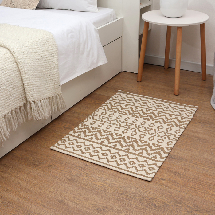 Ковер «Этель» Beige, 60×90±3 см, 1050 г/м², хлопок 70% - Фото 1