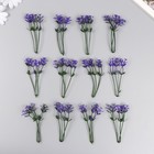 Искусственное растение для творчества "Чистотел" набор 12 шт фиолетовый 9 см - фото 321506393
