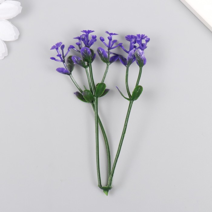 Искусственное растение для творчества "Чистотел" набор 12 шт фиолетовый 9 см