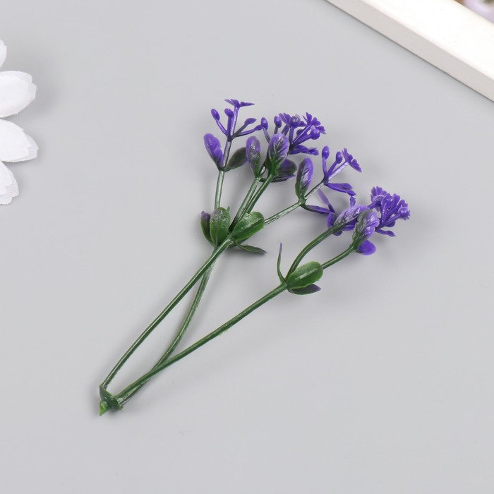 Искусственное растение для творчества "Чистотел" набор 12 шт фиолетовый 9 см