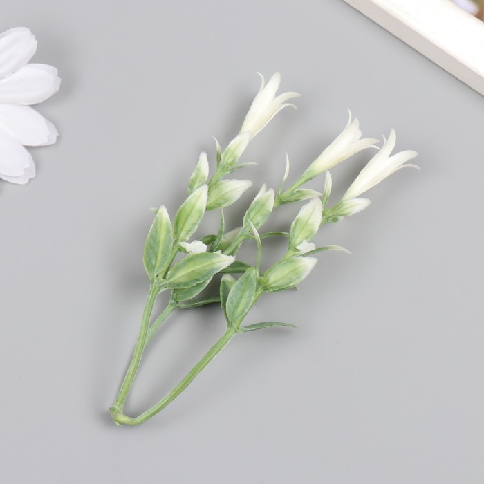 Искусственное растение для творчества "Гиппеастриум" набор 6 шт белый 11 см