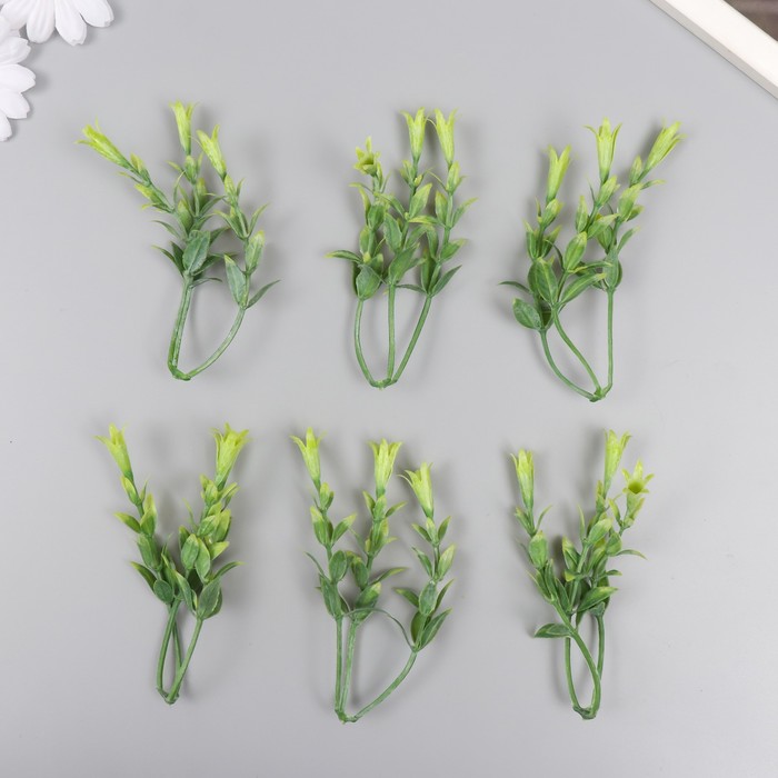 Искусственное растение для творчества "Гиппеастриум" набор 6 шт светло-зелёный 11 см - Фото 1