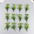 Искусственное растение для творчества "Араукария" набор 12 шт зелёный 9,5 см - фото 302188917