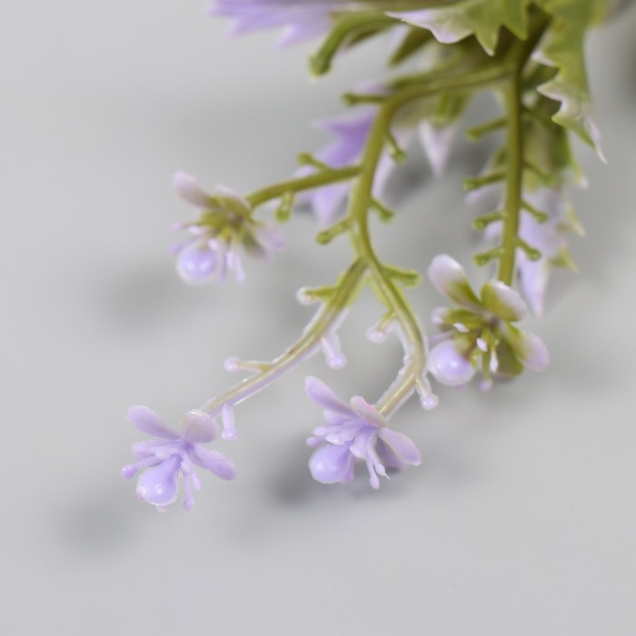 Искусственное растение для творчества "Цветы с острыми листьями" набор 6 шт сирень 11,5 см   1024849