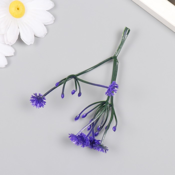 Искусственное растение для творчества "Цикорий" набор 8 шт фиолетовый 10 см